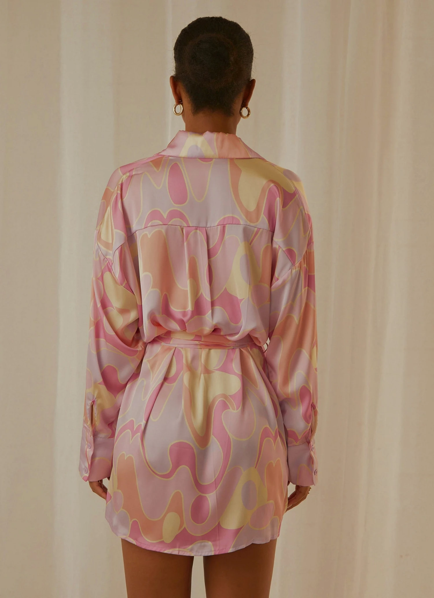 Peppermayo Exclusive Faye Mini Shirt Dress - Psychedelic New & Most Loved 5 Peppermayo Exclusive Faye Mini Shirt Dress - Psychedelic New & Most Loved