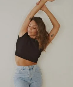 Nude Lucy Cameron Basic Waffle Tee - Black New & Most Loved 9 Nude Lucy Cameron Basic Waffle Tee - Black New & Most Loved