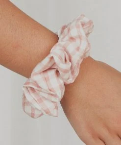 Peppermayo London Ave Scrunchie - Pink Gingham