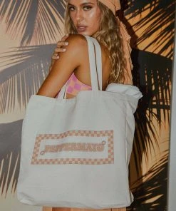 Peppermayo Exclusive New & Most Loved Peppermayo Groove City Canvas Tote - Pink
