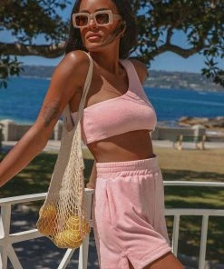 Peppermayo Exclusive New & Most Loved Solstice Terry Crop Top - Pink 10 Peppermayo Exclusive New & Most Loved Solstice Terry Crop Top - Pink