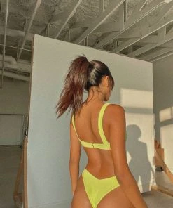 Vacancy Supply New & Most Loved Foreshore Bikini Top - Lime