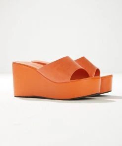 Cult Avenue Villa Playa Mule Heel - Tangerine Croc New & Most Loved 10 Cult Avenue Villa Playa Mule Heel - Tangerine Croc New & Most Loved