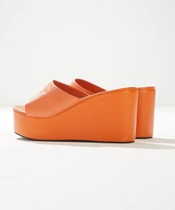 Cult Avenue Villa Playa Mule Heel - Tangerine Croc New & Most Loved 13 Cult Avenue Villa Playa Mule Heel - Tangerine Croc New & Most Loved