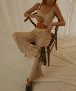 Cools Club New & Most Loved Monaco Knit Pant - Bone