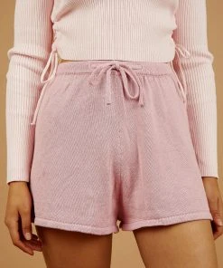 Peppermayo Low Tide Knit Shorts - Pink