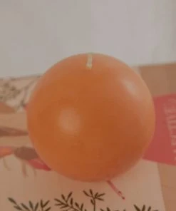 Candle Co Moreton Eco Ball Candle - Orange New & Most Loved