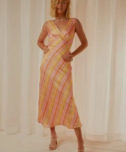 Peppermayo Exclusive Loren Maxi Dress - Splice Check New & Most Loved