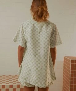 Cools Club New & Most Loved Safari Shirt - Sage Checker 11 Cools Club New & Most Loved Safari Shirt - Sage Checker