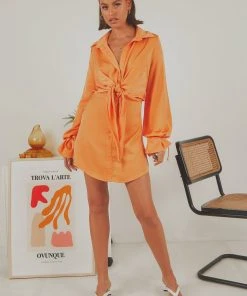 Peppermayo Don't Stop Me Now Mini Dress - Orange