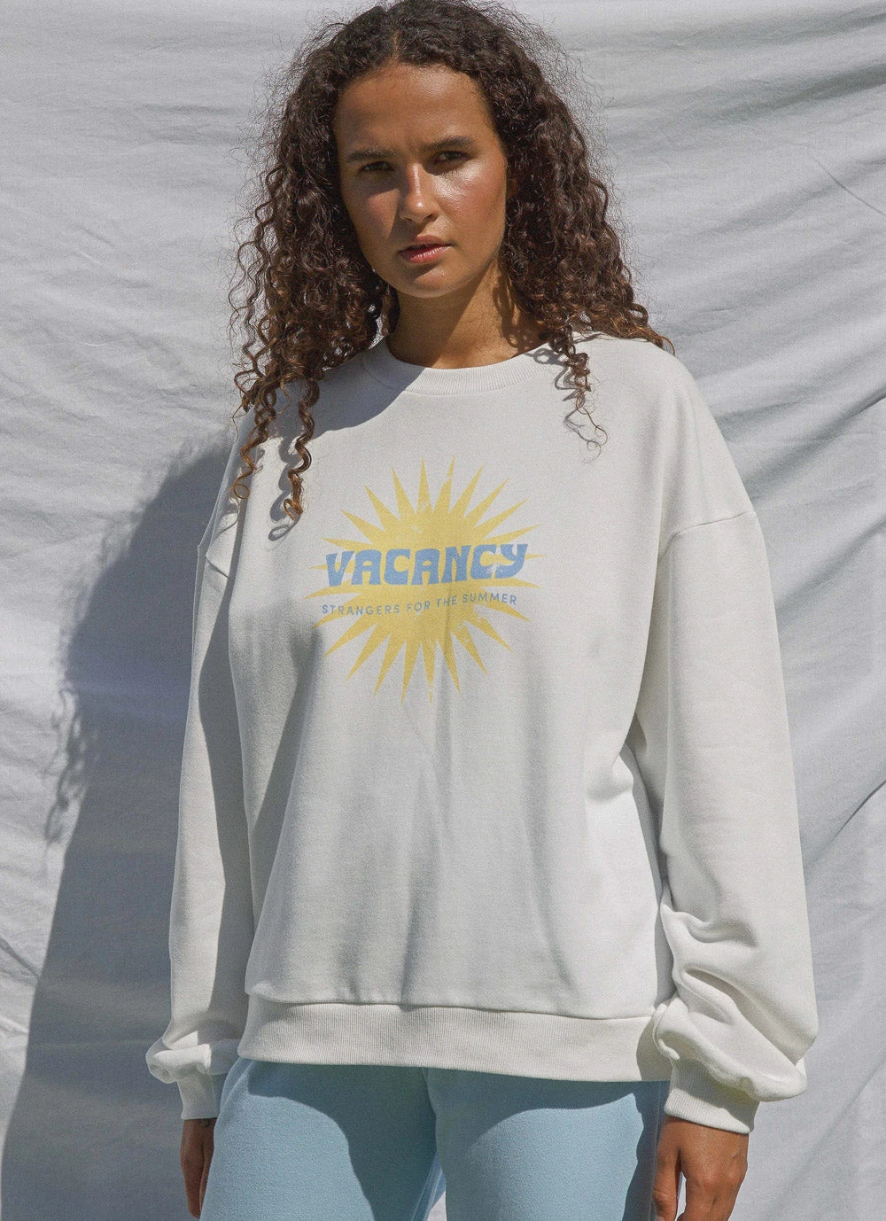 Vacancy Supply Sunburst Crewneck - White New & Most Loved 3 Vacancy Supply Sunburst Crewneck - White New & Most Loved