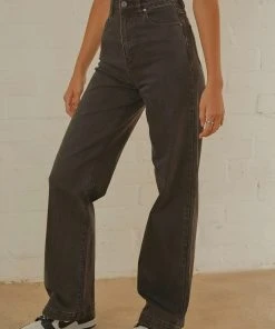 Abrand A 94 High & Wide Jean - Black Stone New & Most Loved 8 Abrand A 94 High & Wide Jean - Black Stone New & Most Loved