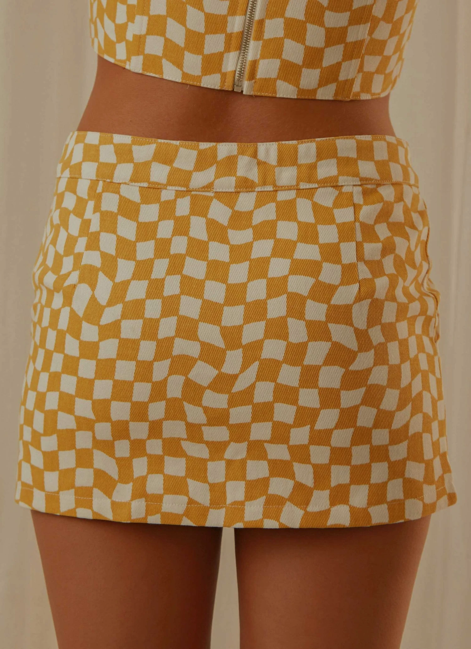 Peppermayo Exclusive Luisa Mini Skirt - Yellow Check New & Most Loved 6 Peppermayo Exclusive Luisa Mini Skirt - Yellow Check New & Most Loved