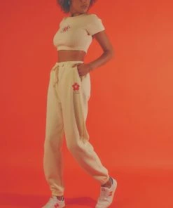 Vacancy Supply X Micke Lindebergh - Blume Sweatpant - Buttercream New & Most Loved