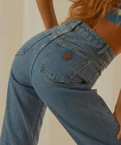 Abrand New & Most Loved A 94 High Straight Jean - Debbie 9 Abrand New & Most Loved A 94 High Straight Jean - Debbie