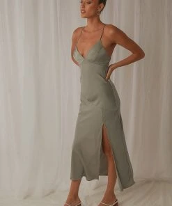 Peppermayo Sun Comes Up Midi Dress - Sage 8 Peppermayo Sun Comes Up Midi Dress - Sage