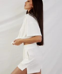 Peppermayo Exclusive St Tropez Terry Shorts - White