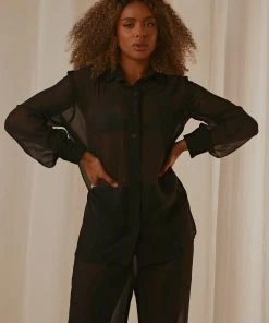 4th & Reckless New & Most Loved Darcie Shirt - Black 7 4th & Reckless New & Most Loved Darcie Shirt - Black