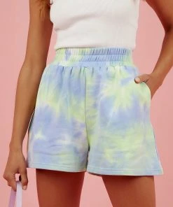 BY DYLN Lincoln Track Short - Tie Dye