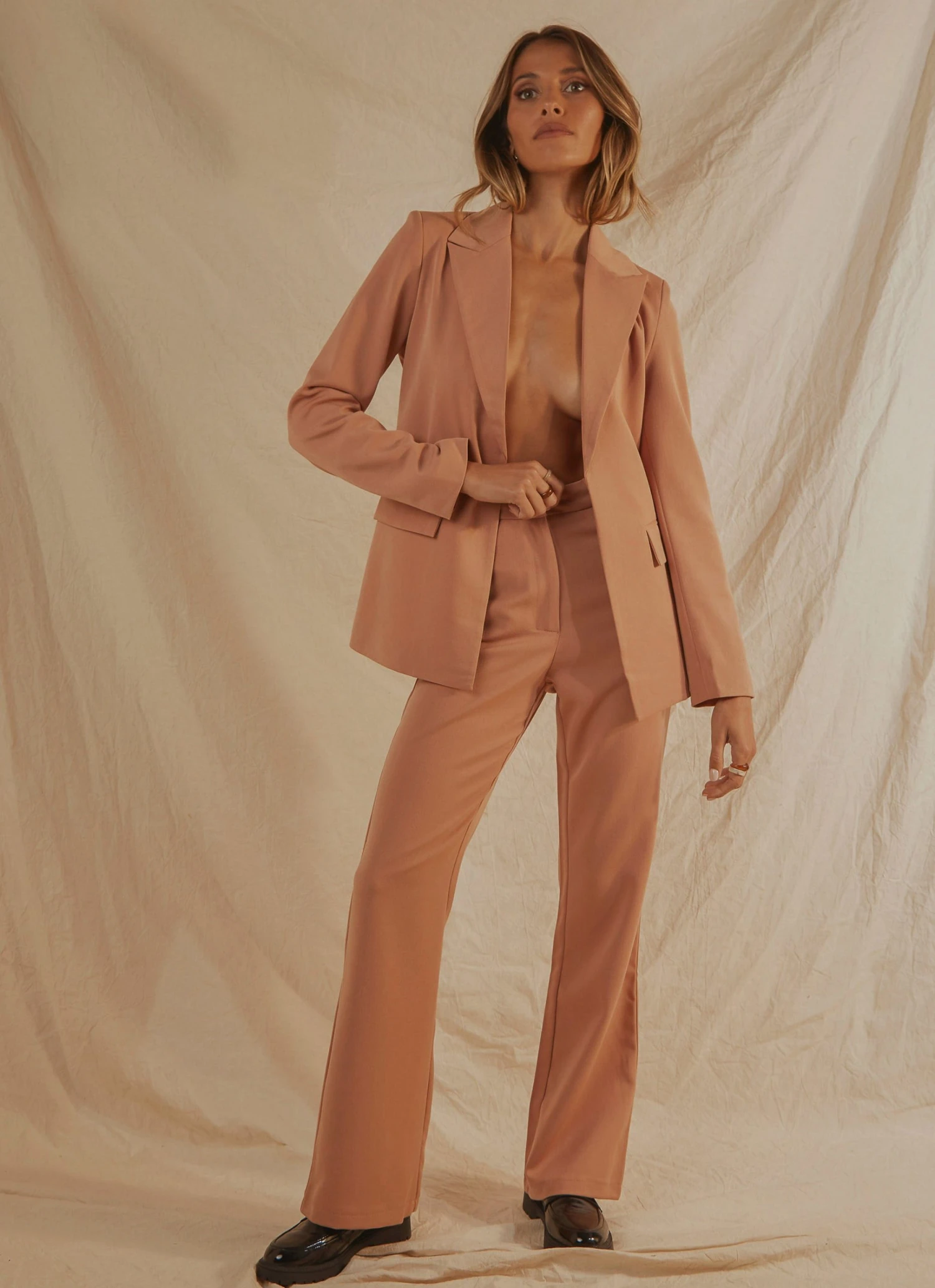 4th & Reckless New & Most Loved Marta Blazer - Blush 3 4th & Reckless New & Most Loved Marta Blazer - Blush