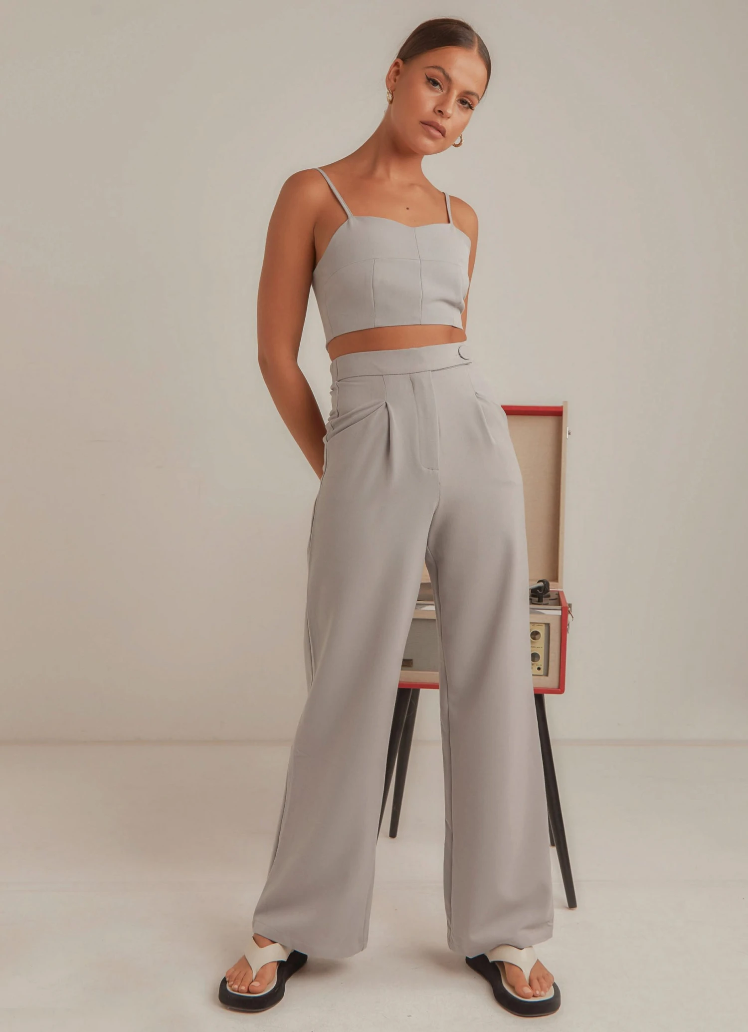 4th & Reckless Vivian Trouser - Chambray New & Most Loved 1 4th & Reckless Vivian Trouser - Chambray New & Most Loved