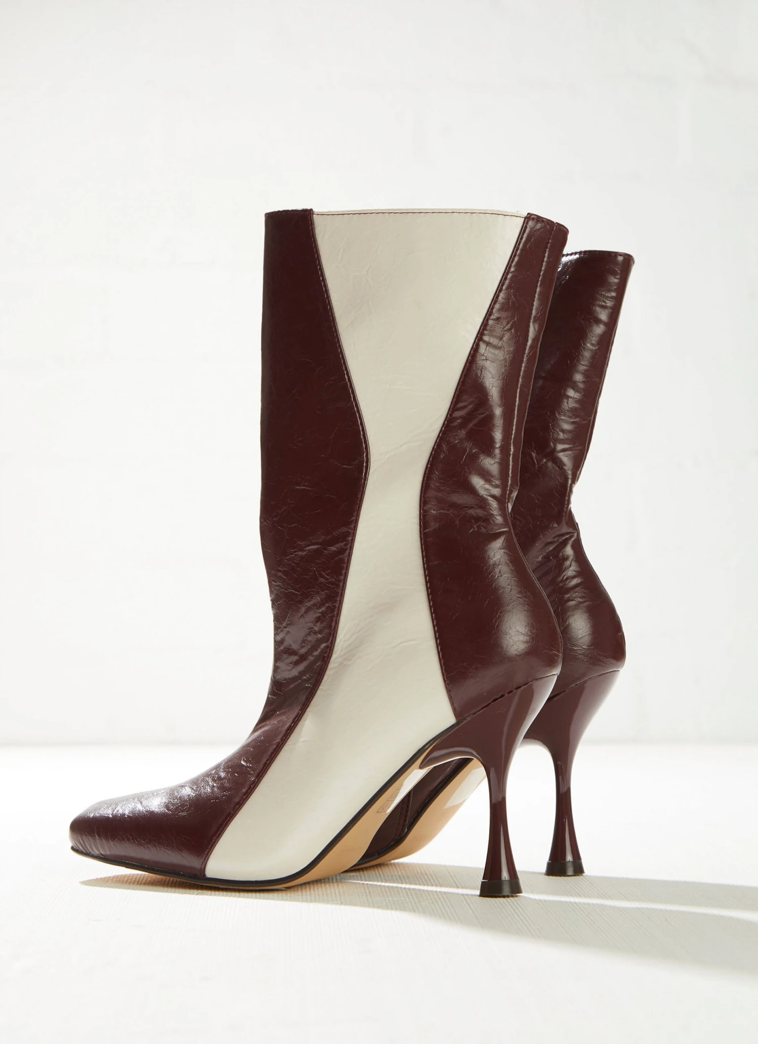 4th & Reckless Tiffany Ankle Boot - Maroon And Cream New & Most Loved 7 4th & Reckless Tiffany Ankle Boot - Maroon And Cream New & Most Loved