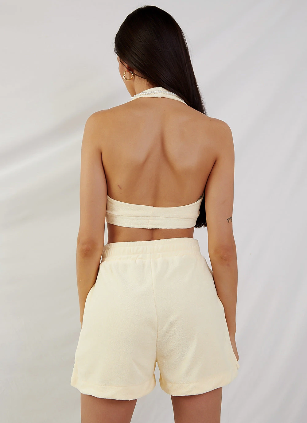 Peppermayo Exclusive New & Most Loved Voyage Terry Halter Crop - Yellow 7 Peppermayo Exclusive New & Most Loved Voyage Terry Halter Crop - Yellow