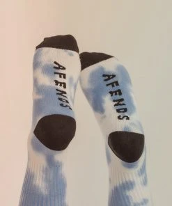 Afends New & Most Loved High Status Hemp Socks - Blue Tie Dye