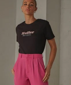 Huffer Stella Fairside Tee - Black New & Most Loved 7 Huffer Stella Fairside Tee - Black New & Most Loved