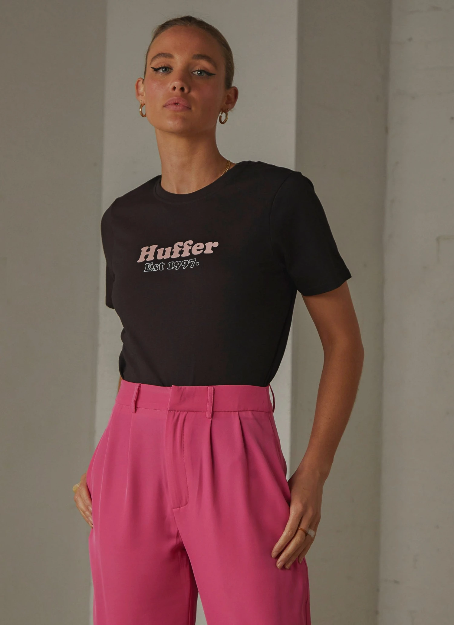Huffer Stella Fairside Tee - Black New & Most Loved 3 Huffer Stella Fairside Tee - Black New & Most Loved