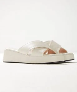 Cult Avenue New & Most Loved Fonda Cross Over Mule - Ivory