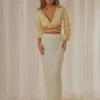 Peppermayo Exclusive Setting Sun Maxi Skirt - Ivory