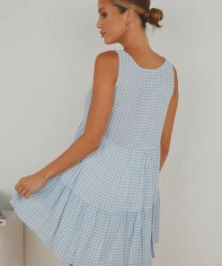 Peppermayo Facing The Sun Mini Dress - Blue Gingham 9 Peppermayo Facing The Sun Mini Dress - Blue Gingham