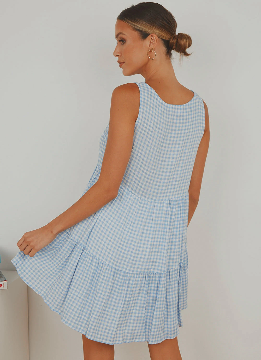 Peppermayo Facing The Sun Mini Dress - Blue Gingham 5 Peppermayo Facing The Sun Mini Dress - Blue Gingham