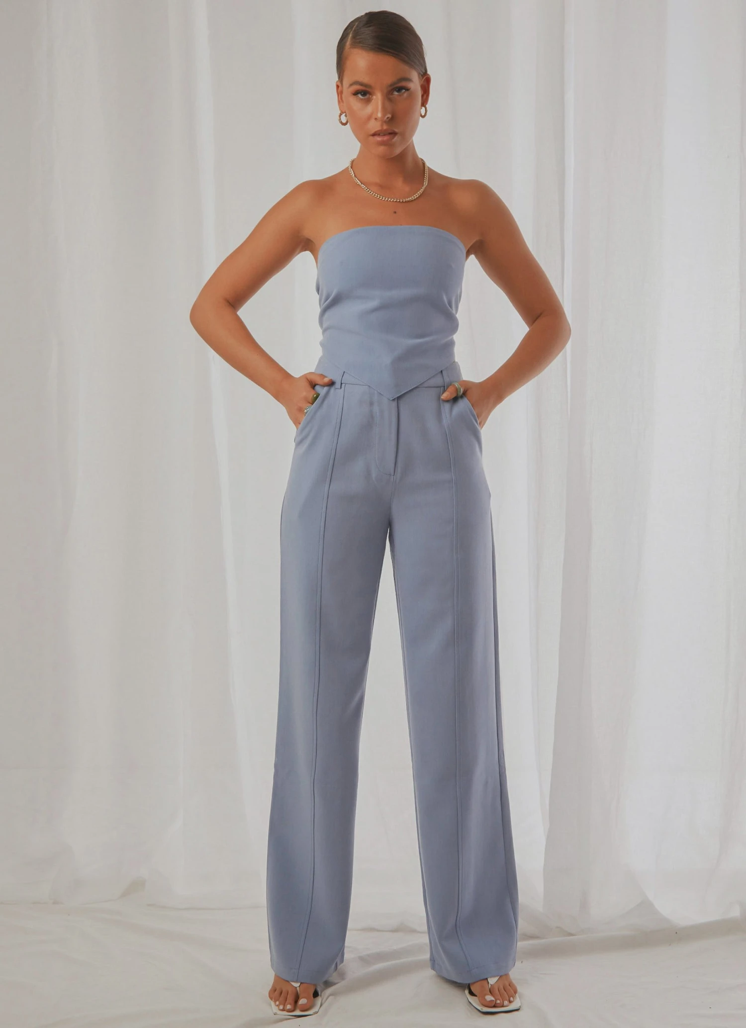 4th & Reckless Adelaide Top - Blue New & Most Loved 3 4th & Reckless Adelaide Top - Blue New & Most Loved