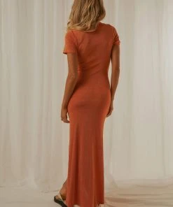 Peppermayo Back To You Midi Dress - Orange 7 Peppermayo Back To You Midi Dress - Orange