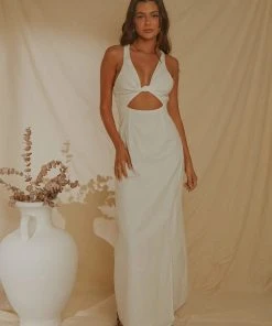 Peppermayo Exclusive Italian Love Maxi Dress - White New & Most Loved