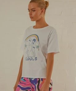 Cools Club No Bullies Tee - White New & Most Loved 10 Cools Club No Bullies Tee - White New & Most Loved