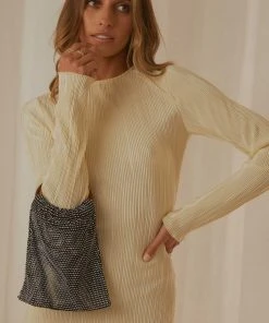 Peppermayo New & Most Loved Aida Beaded Handbag - Black