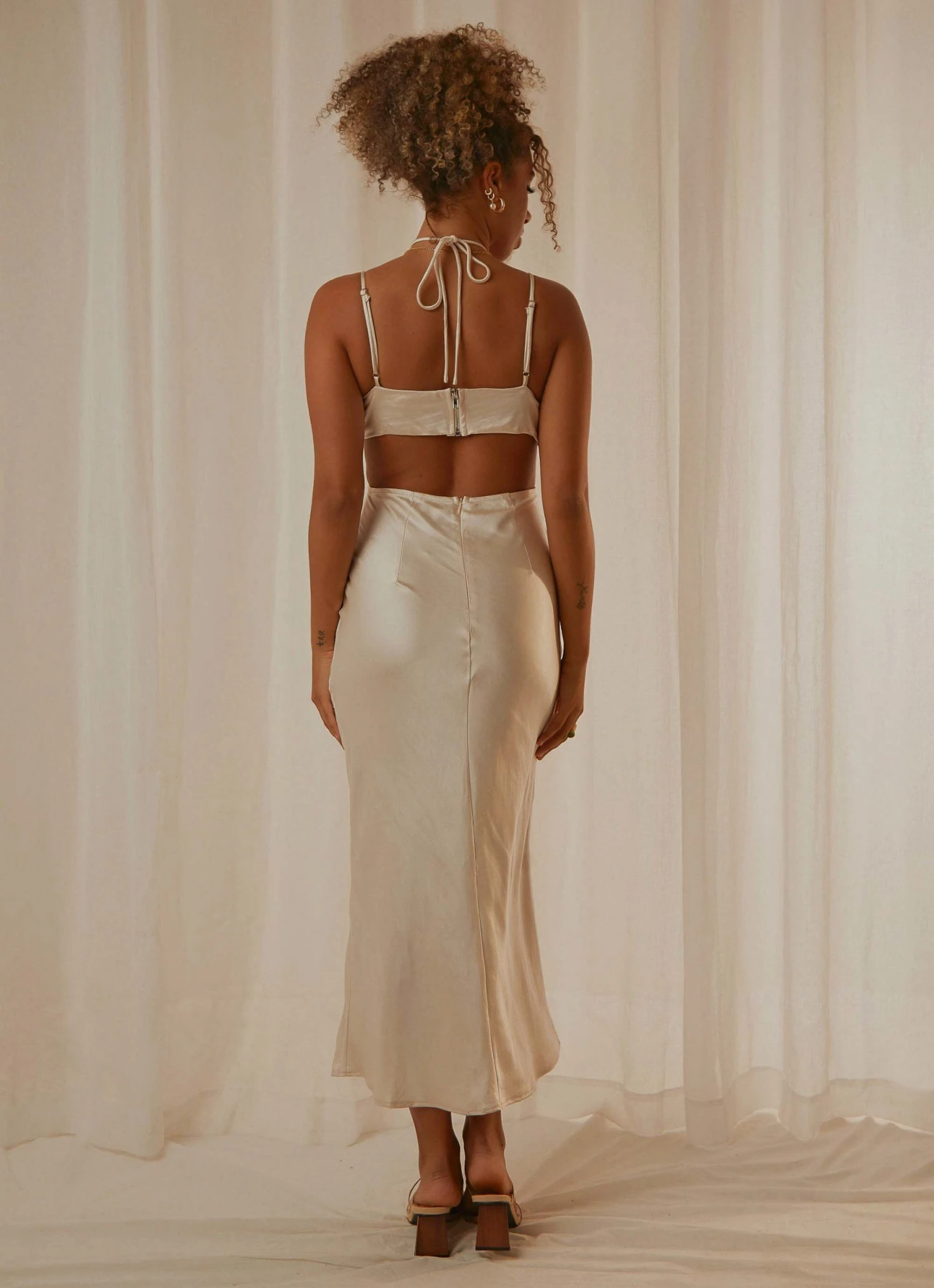 Peppermayo Dream In Colour Midi Dress - Ivory New & Most Loved 6 Peppermayo Dream In Colour Midi Dress - Ivory New & Most Loved