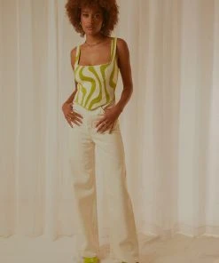 Peppermayo Exclusive Alfresco Nights Bustier Top - Lime Wave 7 Peppermayo Exclusive Alfresco Nights Bustier Top - Lime Wave