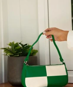 Peppermayo On The Record Handbag - Emerald Check New & Most Loved