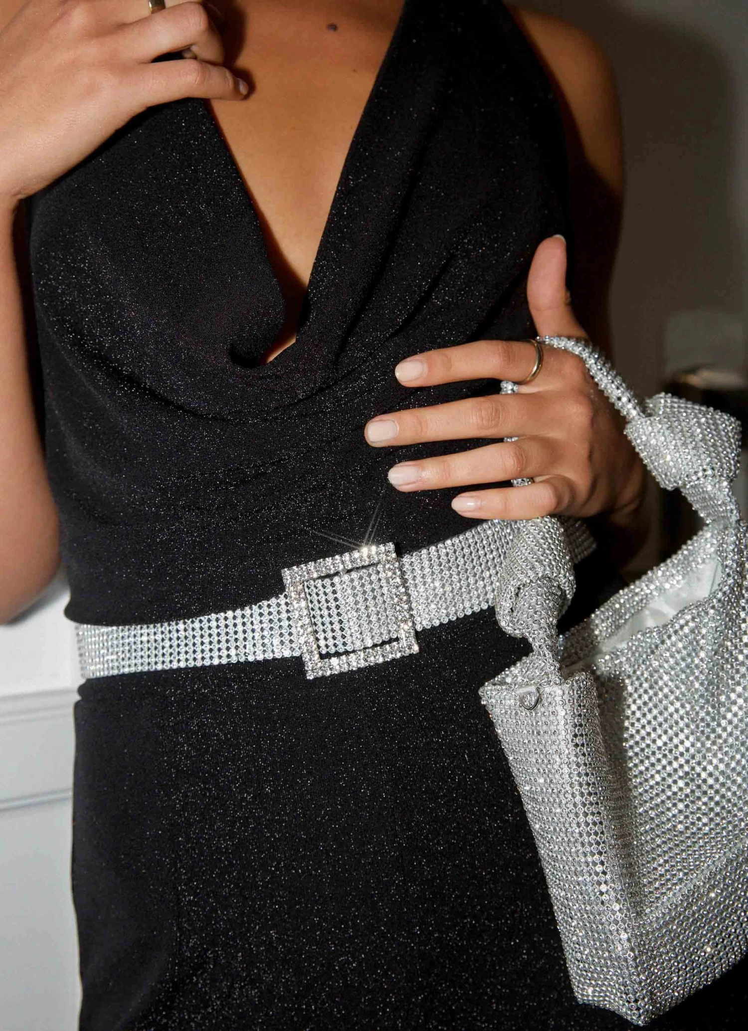 Peppermayo Heidi Diamante Belt - Silver 1 Peppermayo Heidi Diamante Belt - Silver