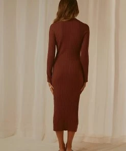 Peppermayo This Is Heaven Knit Midi Dress - Choc Brown 9 Peppermayo This Is Heaven Knit Midi Dress - Choc Brown