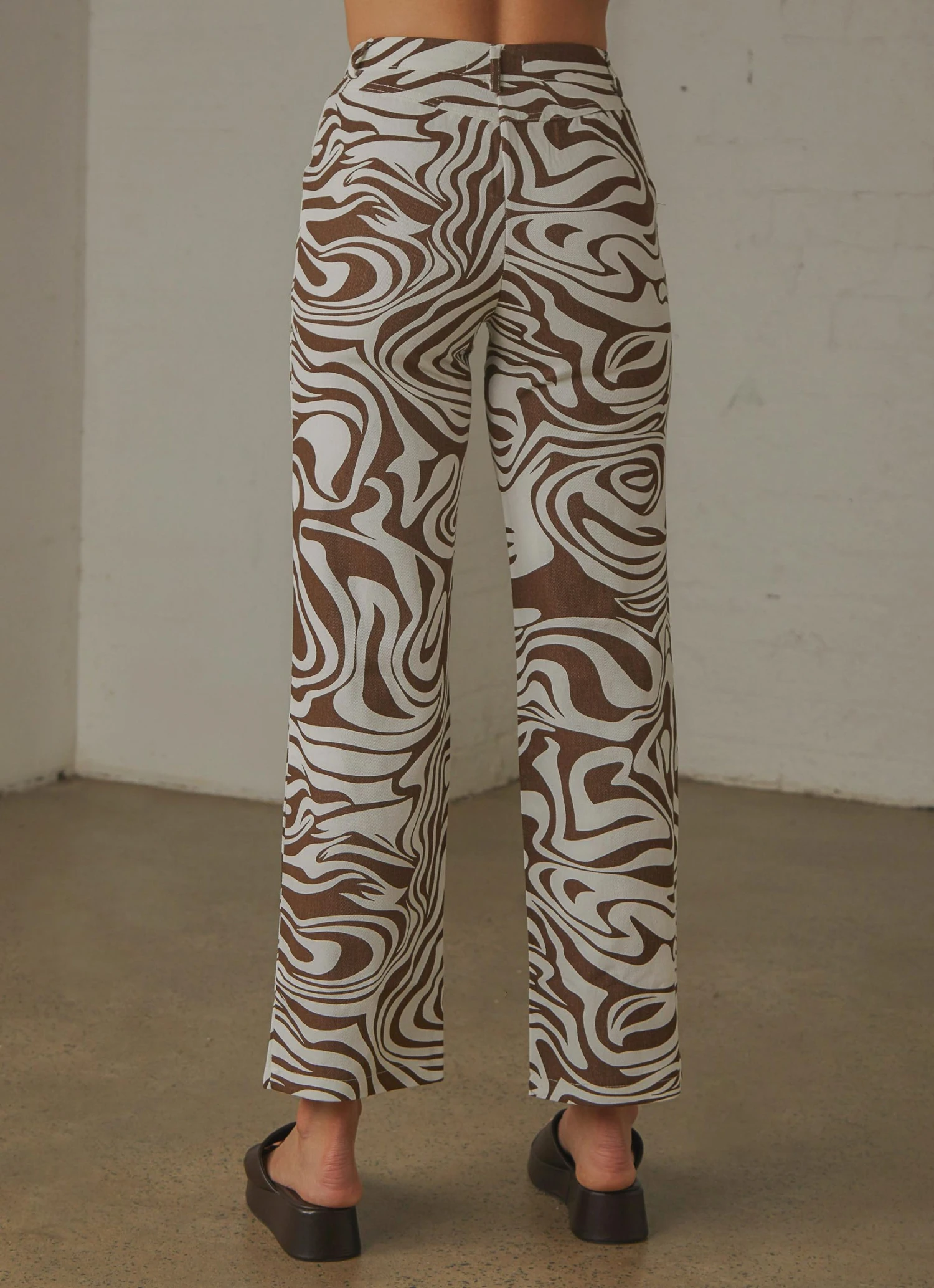 Peppermayo New & Most Loved Serena Pants - Brown Print 6 Peppermayo New & Most Loved Serena Pants - Brown Print