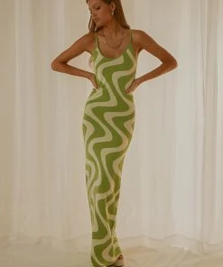 Peppermayo Exclusive Cali Sweetheart Knit Maxi Dress - Lime Wave New & Most Loved 8 Peppermayo Exclusive Cali Sweetheart Knit Maxi Dress - Lime Wave New & Most Loved