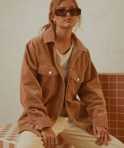 Nude Lucy Paige Corduroy Shacket - Coffee 8 Nude Lucy Paige Corduroy Shacket - Coffee