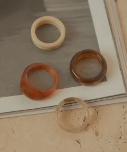 Peppermayo Sweet Emotions Ring Set - Neutrals New Accessories