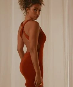 Peppermayo Moving On Up Mini Dress - Choc Brown