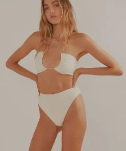 Vacancy Supply New & Most Loved Shallows Bandeau Bikini Top - Coconut Milk